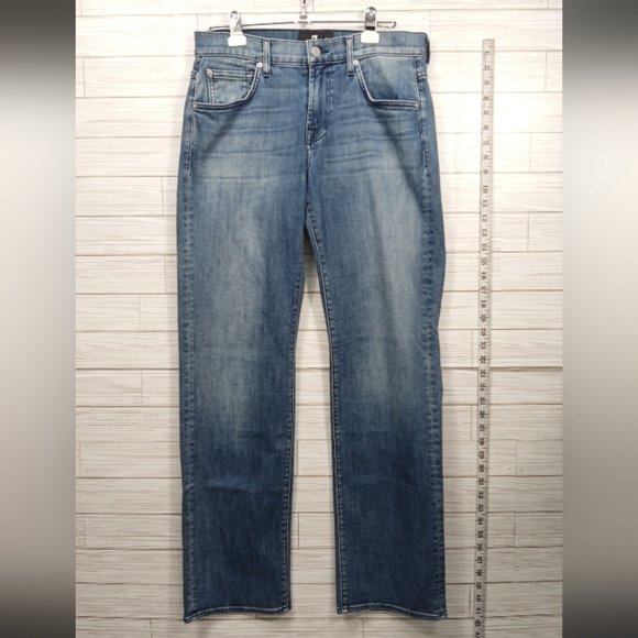 7 For All Mankind Premium Denim Women's Austyn Jeans Size 29x30 Straight Leg - Picture 1 of 6